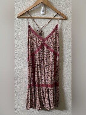 American Eagle XXL 2010’s Boho Floral Lace Bodice Accent Dress